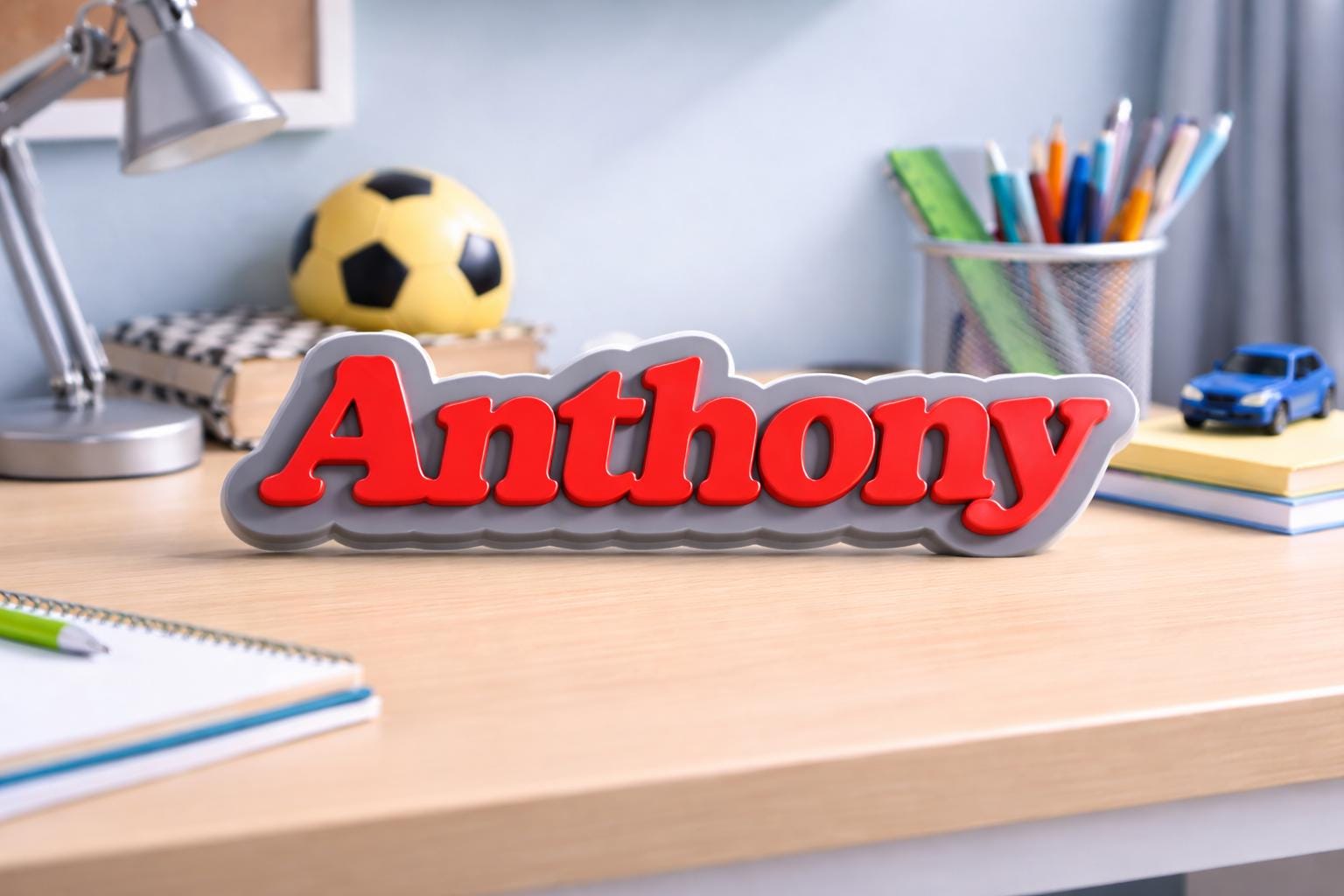 Personalized Boy's 3D Name Sign | Custom Kid's Room Decor | Birthday Gift